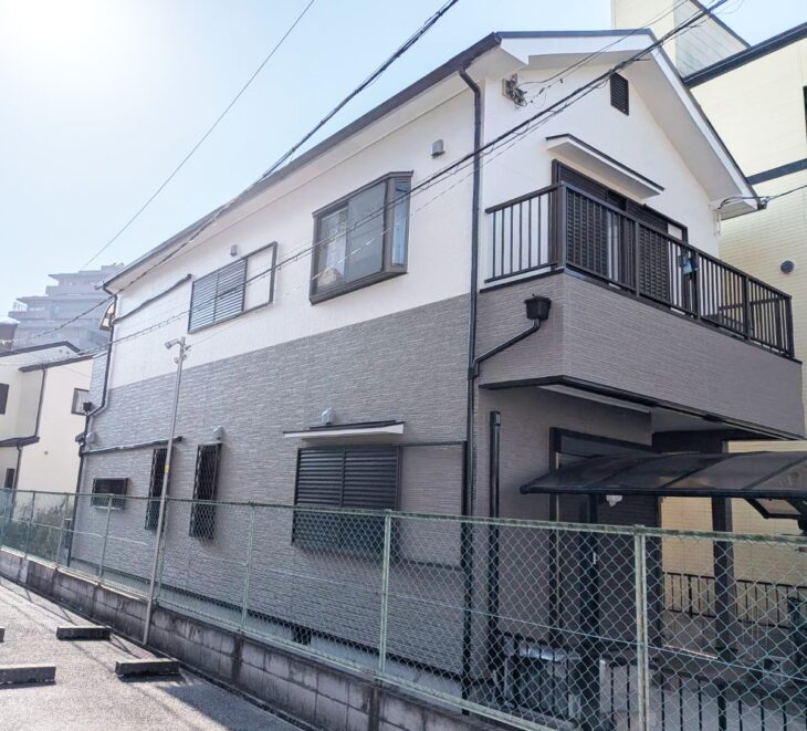 【施工事例】『グランセラトップ』無機系塗料で外壁を美しく長寿命化