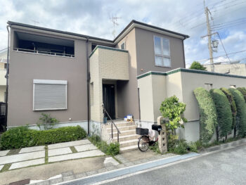 箕面市桜ケ丘 K様邸 外壁・屋根塗装｜思い入れのある色を活かした上質な外観へ